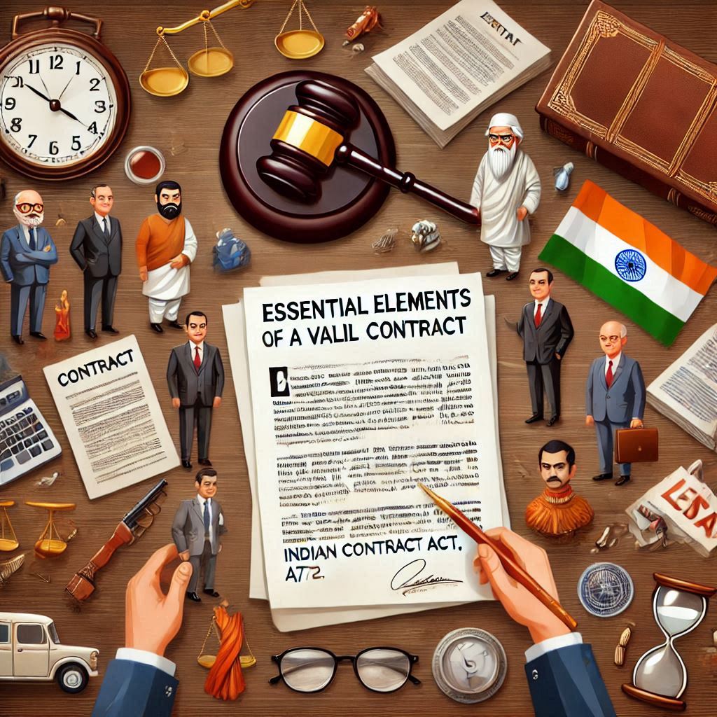 Essential Elements of a Valid Contract Under Indian Contract Act, 1872