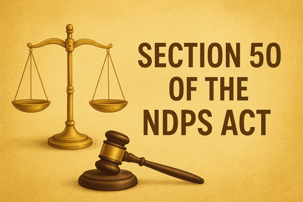 Section 50 of the NDPS Act
